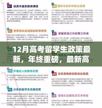 年终重磅,最新高考留学生政策深度解读与前瞻分析