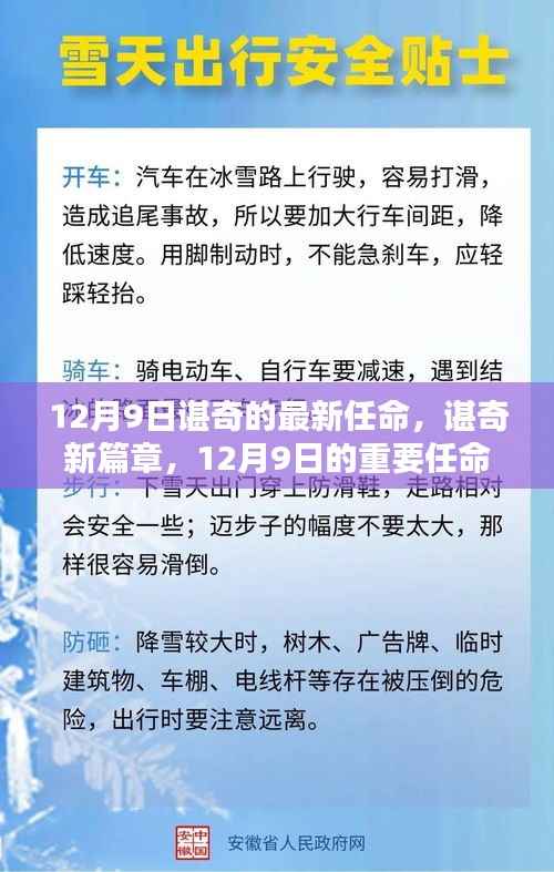 谌奇12月9日新任命,开启未来新篇章