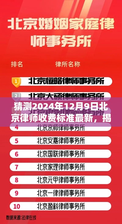 揭秘未来之门,预测北京律师收费标准最新动态——以2024年12月9日为时间节点的最新收费标准概览