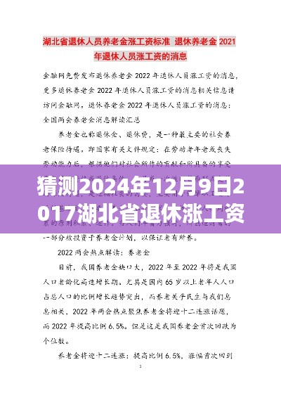 揭秘未来趋势,湖北省退休涨工资最新动态预测与调整趋势展望至2024年12月9日最新消息曝光!