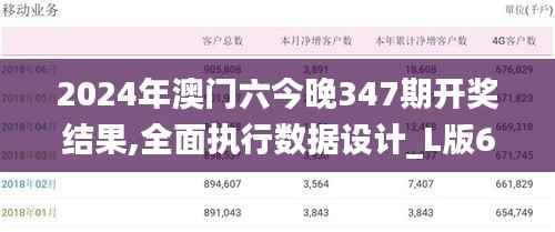 2024年澳门六今晚347期开奖结果,全面执行数据设计_L版6.904