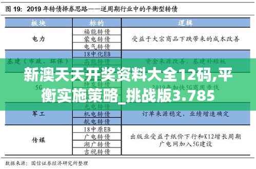 新澳天天开奖资料大全12码,平衡实施策略_挑战版3.785