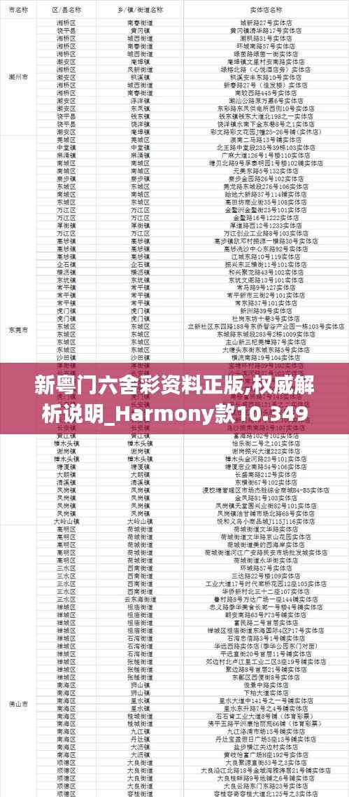 新粤门六舍彩资料正版,权威解析说明_Harmony款10.349