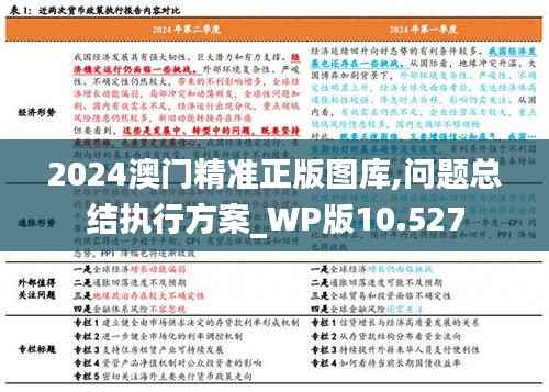 2024澳门精准正版图库,问题总结执行方案_WP版10.527