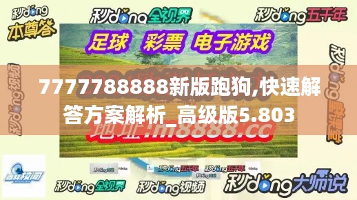7777788888新版跑狗,快速解答方案解析_高级版5.803