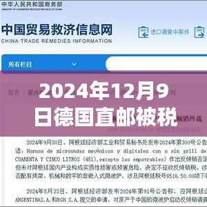 揭秘真相，2024年德国直邮被税几率的最新动态与趋势分析报告