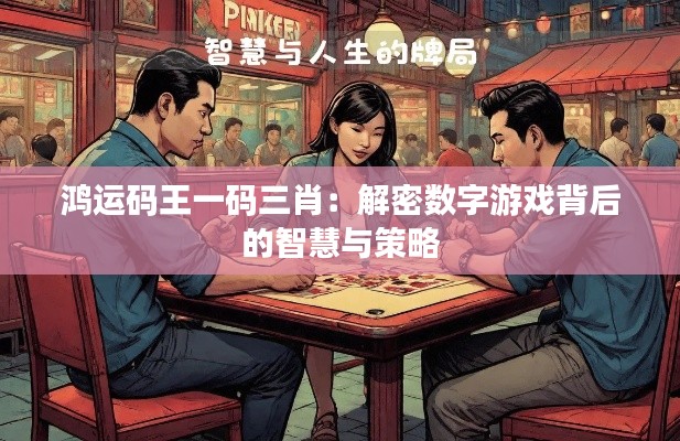 鸿运码王一码三肖：解密数字游戏背后的智慧与策略
