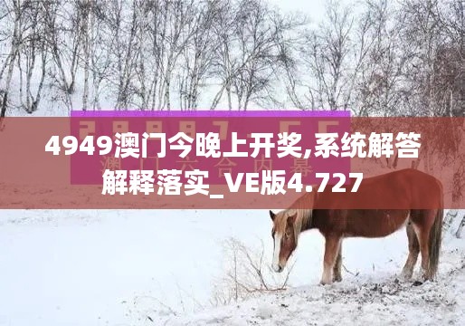 4949澳门今晚上开奖,系统解答解释落实_VE版4.727