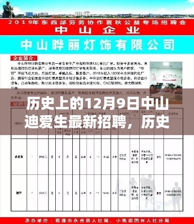 历史上的12月9日中山迪爱生新星招募启航日，最新招聘启航！
