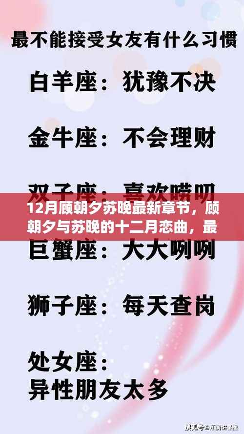 顾朝夕与苏晚的十二月恋曲,最新章节抢鲜读