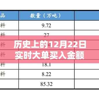 历史上的12月22日实时大单买入金额深度解析报告