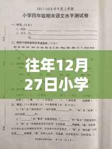 往年12月27日小学三年级热门话题,冬天的奇幻冰雪乐园之旅