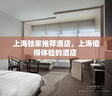 上海独家推荐酒店,上海值得体验的酒店