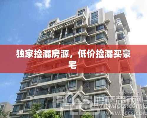 独家捡漏房源,低价捡漏买豪宅