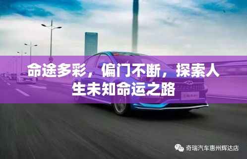 命途多彩，偏门不断，探索人生未知命运之路