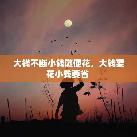 大钱不断小钱随便花,大钱要花小钱要省