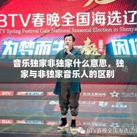 音乐独家非独家什么意思，独家与非独家音乐人的区别 