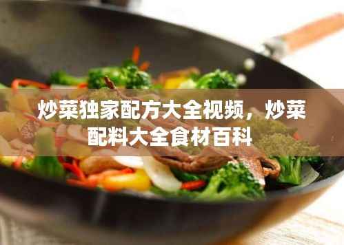 炒菜独家配方大全视频，炒菜配料大全食材百科 