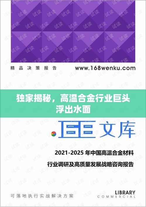 独家揭秘,高温合金行业巨头浮出水面