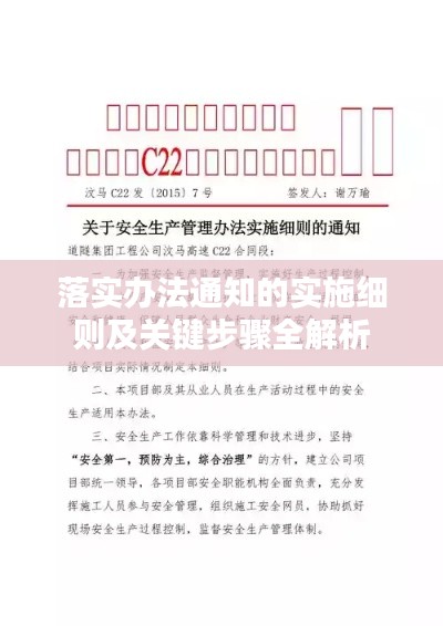 落实办法通知的实施细则及关键步骤全解析