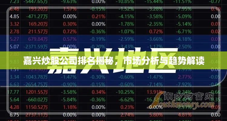 嘉兴炒股公司排名揭秘,市场分析与趋势解读