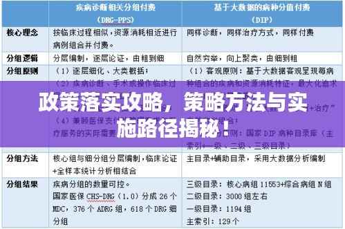 政策落实攻略,策略方法与实施路径揭秘!