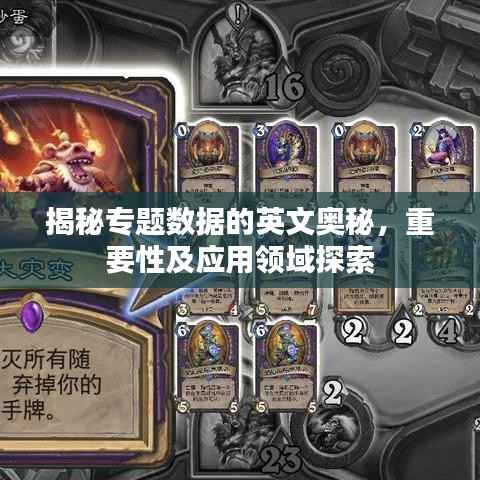 揭秘专题数据的英文奥秘,重要性及应用领域探索