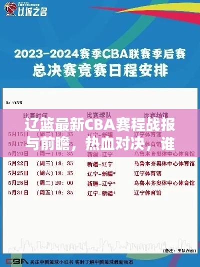 辽篮最新CBA赛程战报与前瞻,热血对决,谁将胜出?
