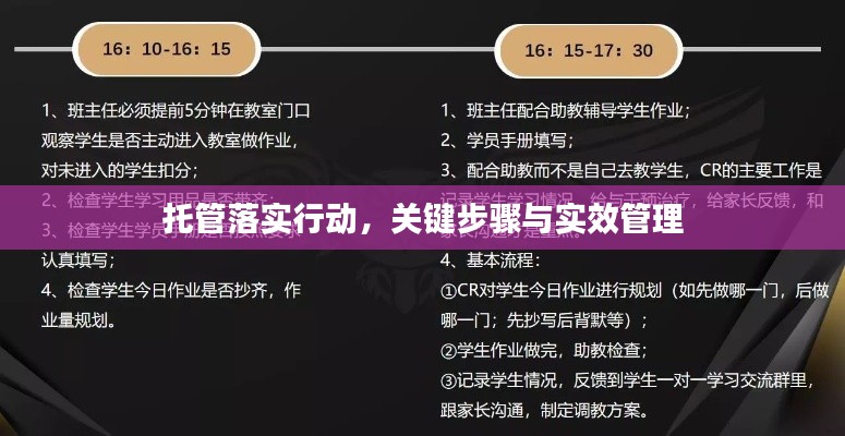 托管落实行动,关键步骤与实效管理