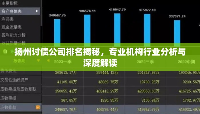 扬州讨债公司排名揭秘,专业机构行业分析与深度解读
