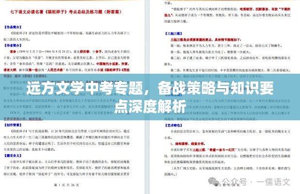 远方文学中考专题，备战策略与知识要点深度解析