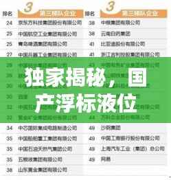 独家揭秘,国产浮标液位计公司排名及行业影响力榜单!