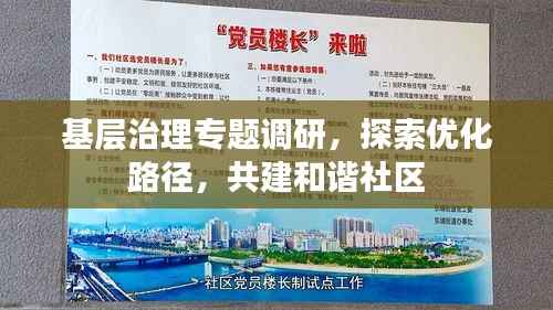 基层治理专题调研,探索优化路径,共建和谐社区