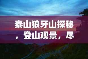 泰山狼牙山探秘,登山观景,尽享自然盛宴的旅游攻略