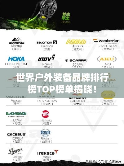 世界户外装备品牌排行榜TOP榜单揭晓！