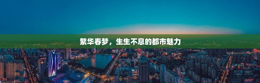 繁华春梦,生生不息的都市魅力