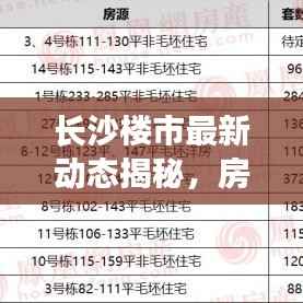 长沙楼市最新动态揭秘，房源数量与市场趋势深度解析
