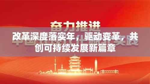 改革深度落实年,驱动变革,共创可持续发展新篇章