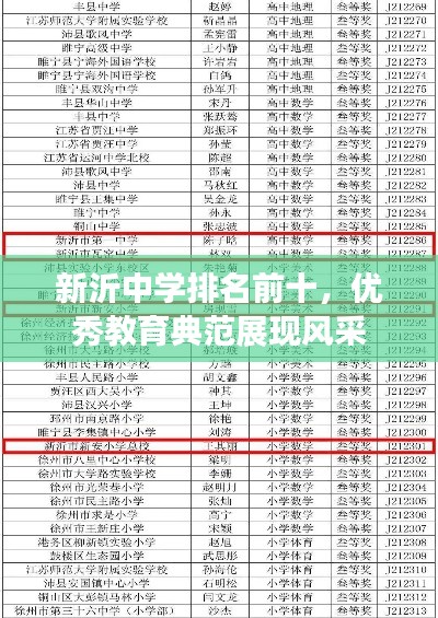 新沂中学排名前十，优秀教育典范展现风采