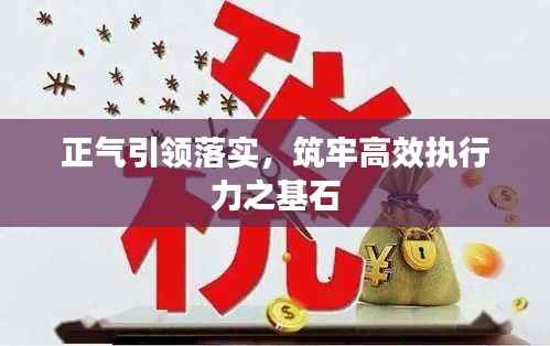 正气引领落实,筑牢高效执行力之基石