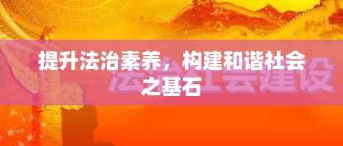 提升法治素养，构建和谐社会之基石